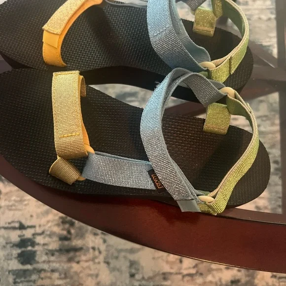 Teva Sandals in Blue and Yellow - Picture 2 of 4